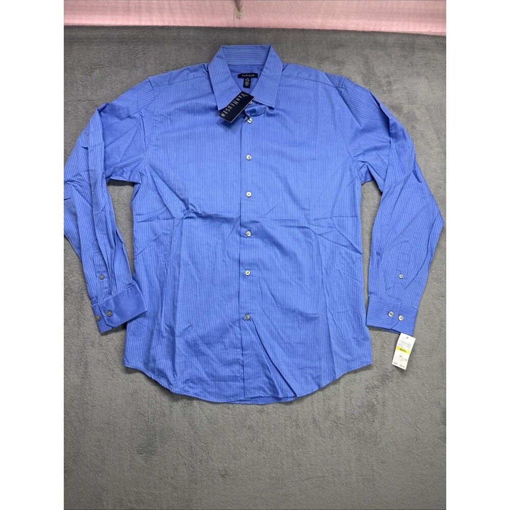 Van Heusen Men's Dress Shirt~Blue~Medium~Neck 15-15.5~NEW WITH TAGS!!!